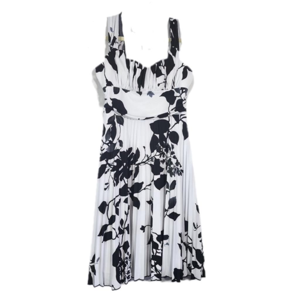 Black and White Floral Dress